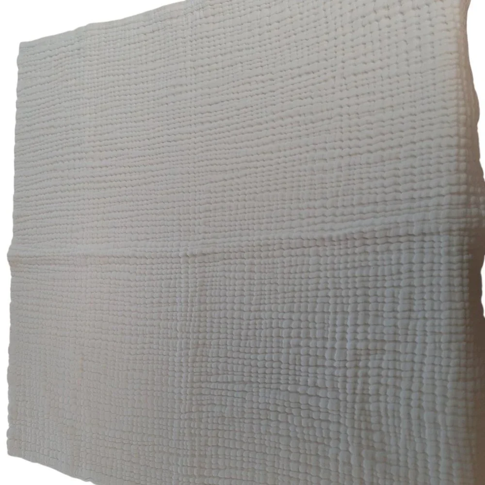 BambooCart Baby Bath Towel Infant Swaddle Receiving Blanket White
